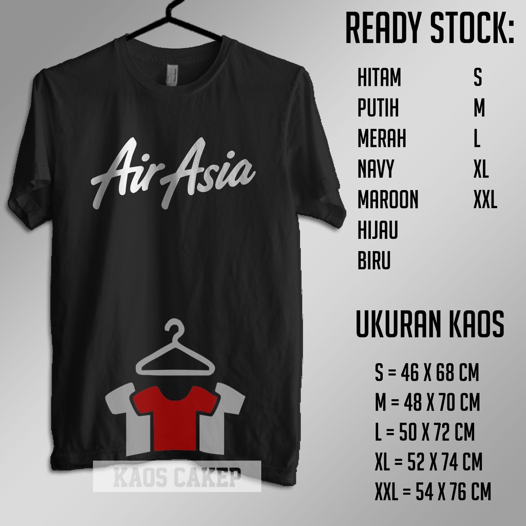 Kaos Baju Air Asia Kaos Perusahaan Penerbangan