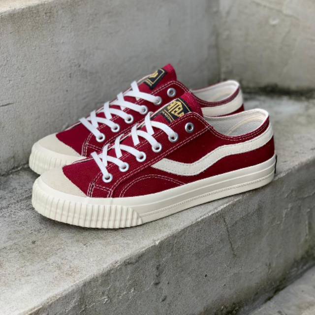  Ventela  Public  Suede  Maroon Low ORIGINAL Shopee Indonesia