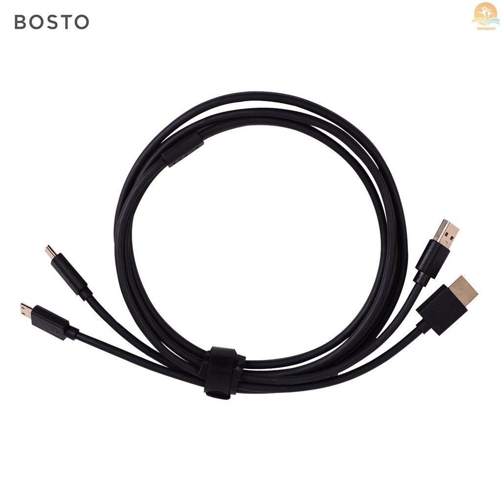 BOSTO 2-in-1 Cable for BOSTO 13HD/16HD/16HDK/16HDT/BT-16HD/BT-16HDK/BT-16HDT Graphics Drawing Tablet Monitor