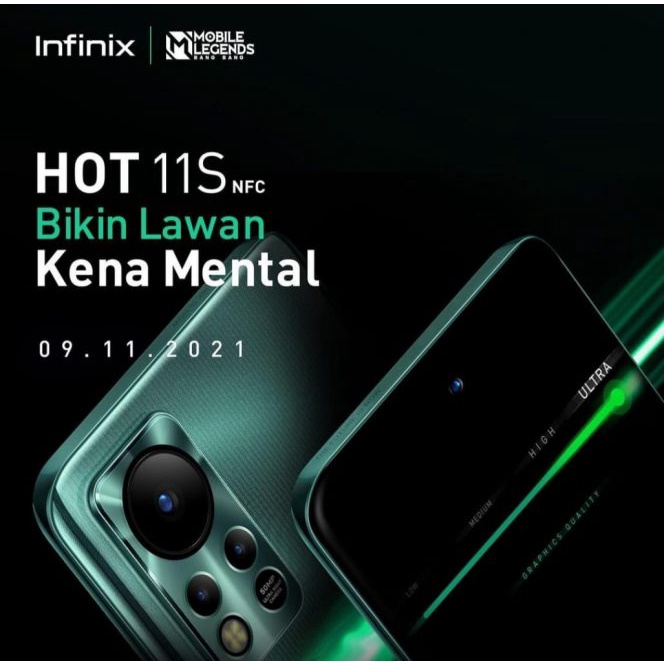 INFINIX HOT 11S RAM 4/64GB dan 6/128GB GARANSI RESMI INFINIX INDONESIA