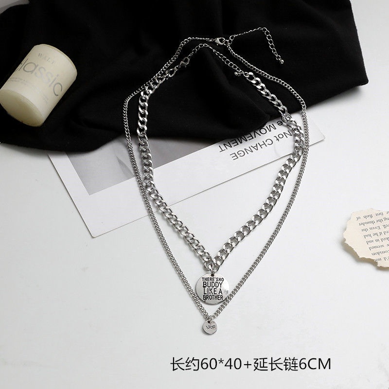 Pasangan Kalung fashion pria hip hop In Internet selebriti keren sweater chain Panjang Tahun Baru ho