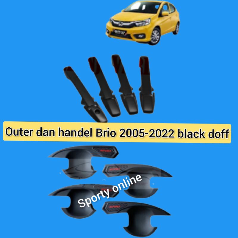 Outer dan cover handel all new Brio 2018 - 2021up  black doff