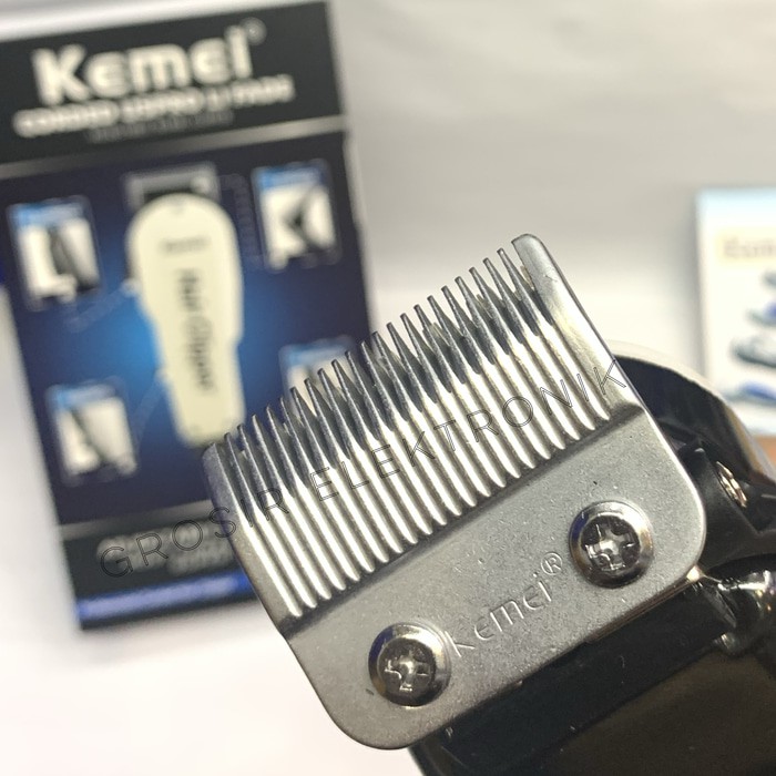 Kemei 8821 Original Alat Cukur Rambut (Kabel Listrik) KM8821L Super Taper Hair Clipper KM8821