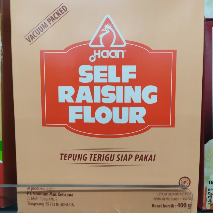 

Tepung Terigu HAAN Self Raising Flour ( Siap pakai ) 400gram