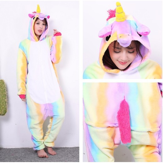 BAJU KOSTUM ONESIE KIGURUMI PIYAMA UNICORN DEWASA