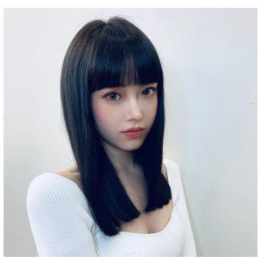 Premium Product Wig Wanita Lurus Berponi - Rambut Wig Korea Berponi Bs 1 - Paling Diminati