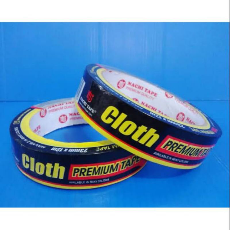 Linen Tape / Cloth Tape hitam NACHI 23mm x 12mtr Lakban Nachi Lakban hitam