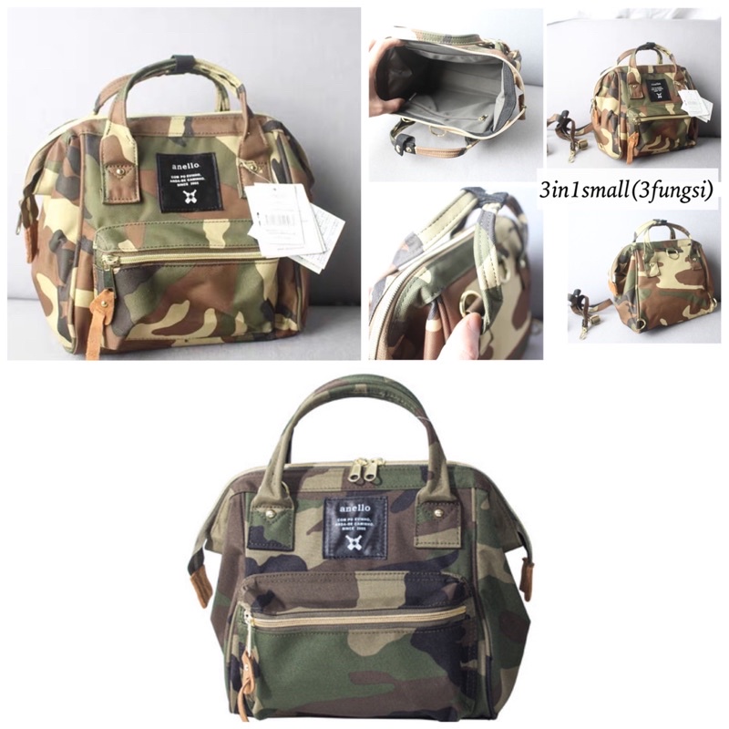 Tas anello 3fungsi ARMY 3in1 small  / bag anello small / anellobag