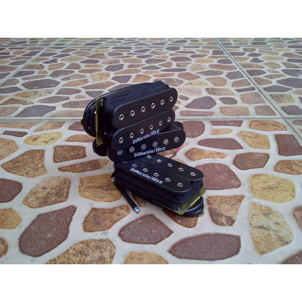 Pickup Gitar Dimarzio Ibz H-S-H Ibanez Humbucker Neck Single Middle Humbucker Brigde Hsh Guitar