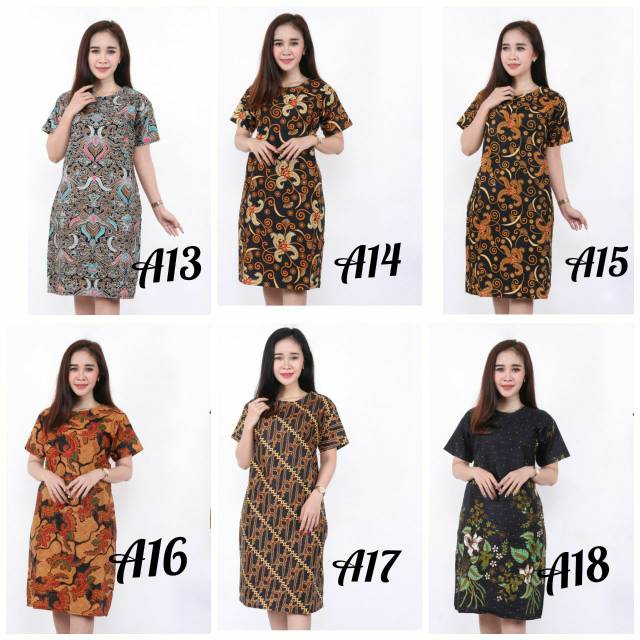 TUNIK Batik Dolby Dolbi Dobby Doby Tenun Sutra Tulis Halus Katun ATBM Baron ,Sarombit Atasan