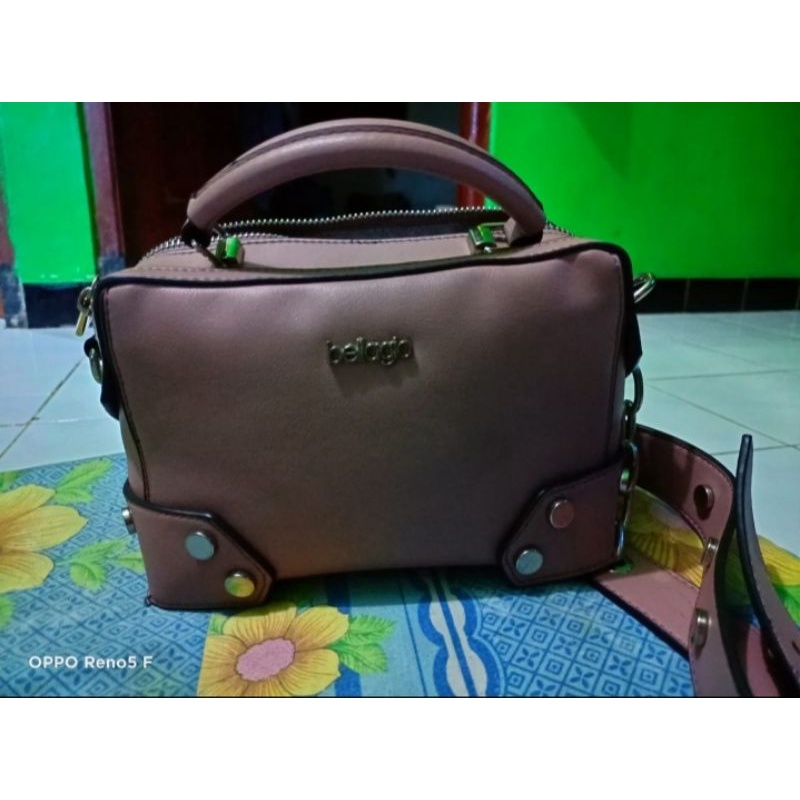 TAS BELLAGIO TABUNG PINK PL