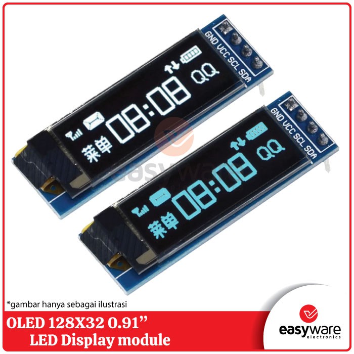 OLED 128X32 0.91 inch I2C LCD Display module