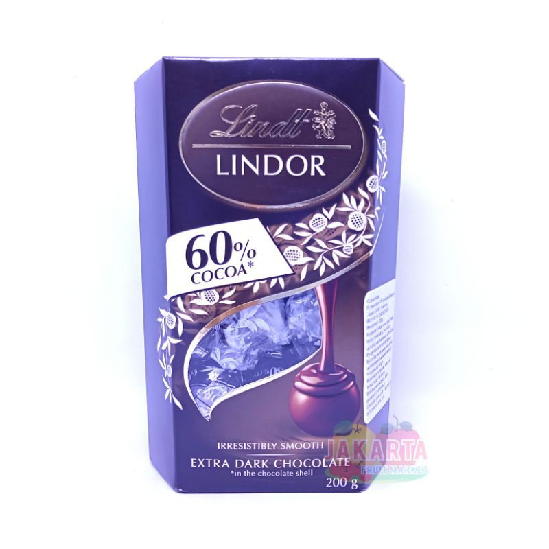 

(COKELAT) LINDOR SINGLE EXTRA DARK CHOCOLATE 200G