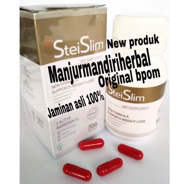 Steislim diet supplement-stei slim new formula supports weight loss original bpom