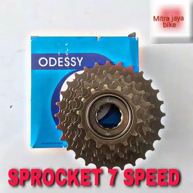 SPROCKET 7 SPEED MEREK ODEDY