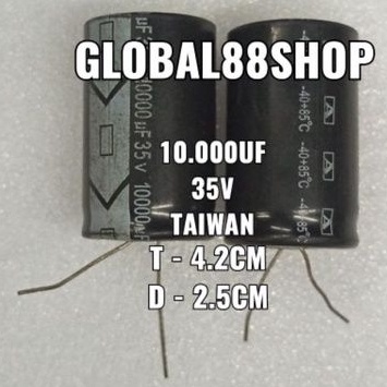 ELCO 10.000UF/35V 10000 35V KAPASITOR 10000/35V 10000UF 35v TAIWAN KWALITAS BAGUS