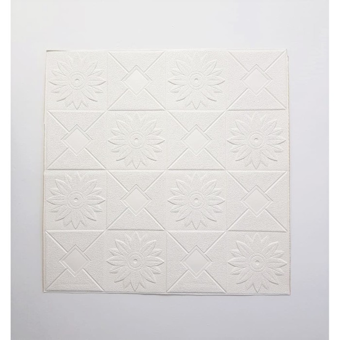 WALLPAPER DINDING 3D FOAM 004 motif Bunga matahari 70x70cm