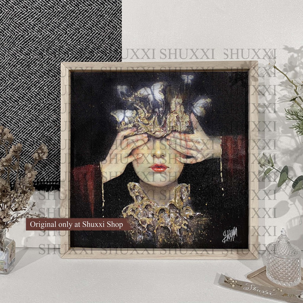 

Acrylic Fine Art Print on Canvas " Burst " 40 x 40 cm | Shuxxi Art
