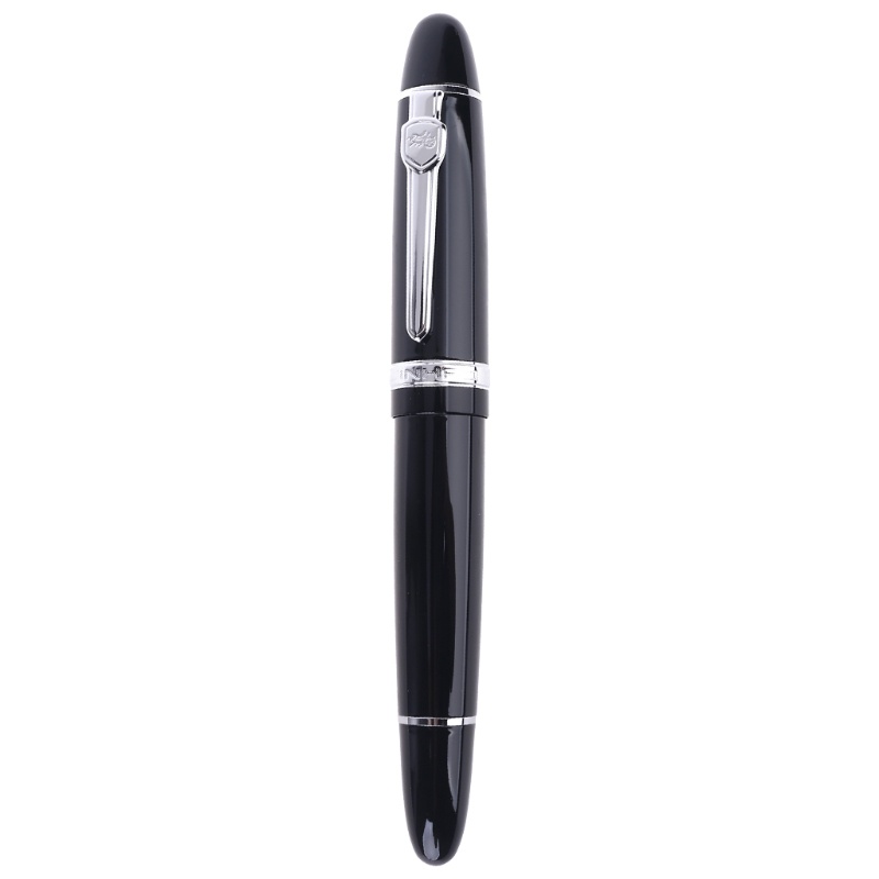 Mary New Jinhao159 Black Dan Silver Untuk M Nib Fountain Pen Tebal