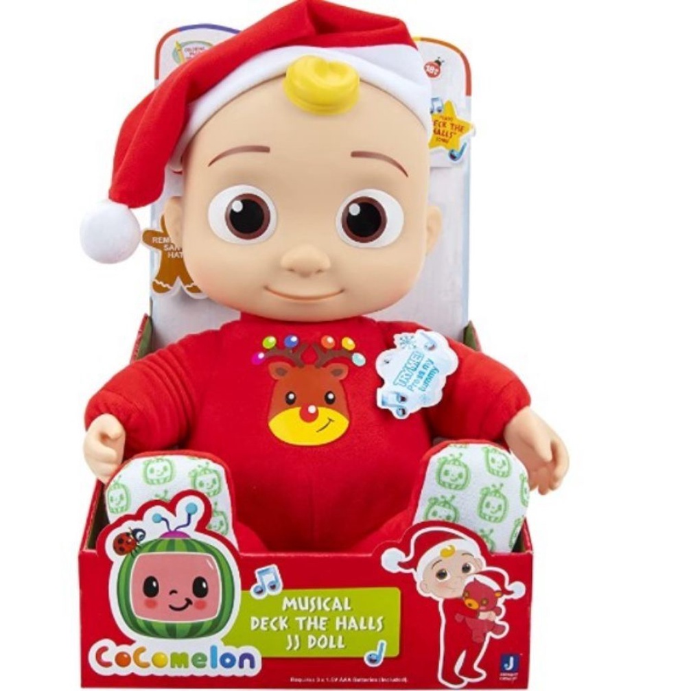 (New!!!!) Coco melon Set Kotak Musik Boneka Natal Bahan Pvc Dengan Sembilan Jenis Bernyanyi