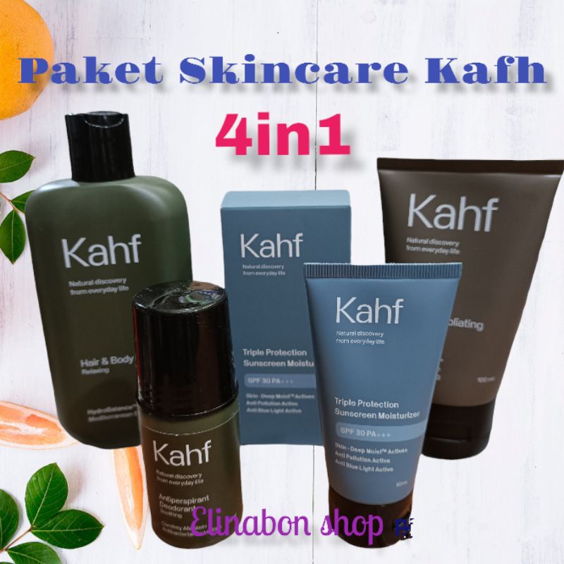 Kahf Paket Skincare untuk Pria/skincare cowo 4in1