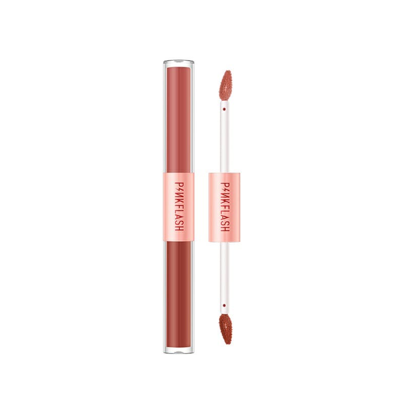 PINKFLASH DoubleSense 2 IN 1 Dual-Ended Lipstick Liquid Matte / Lipstick Velvet Tahan Lama