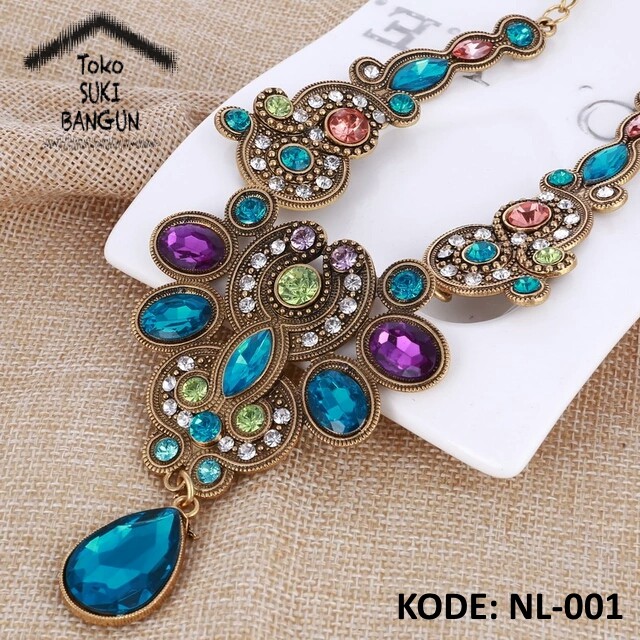 NL-001 Kalung Wanita Fashion Aksesoris Necklace Women Pendant Bohemia