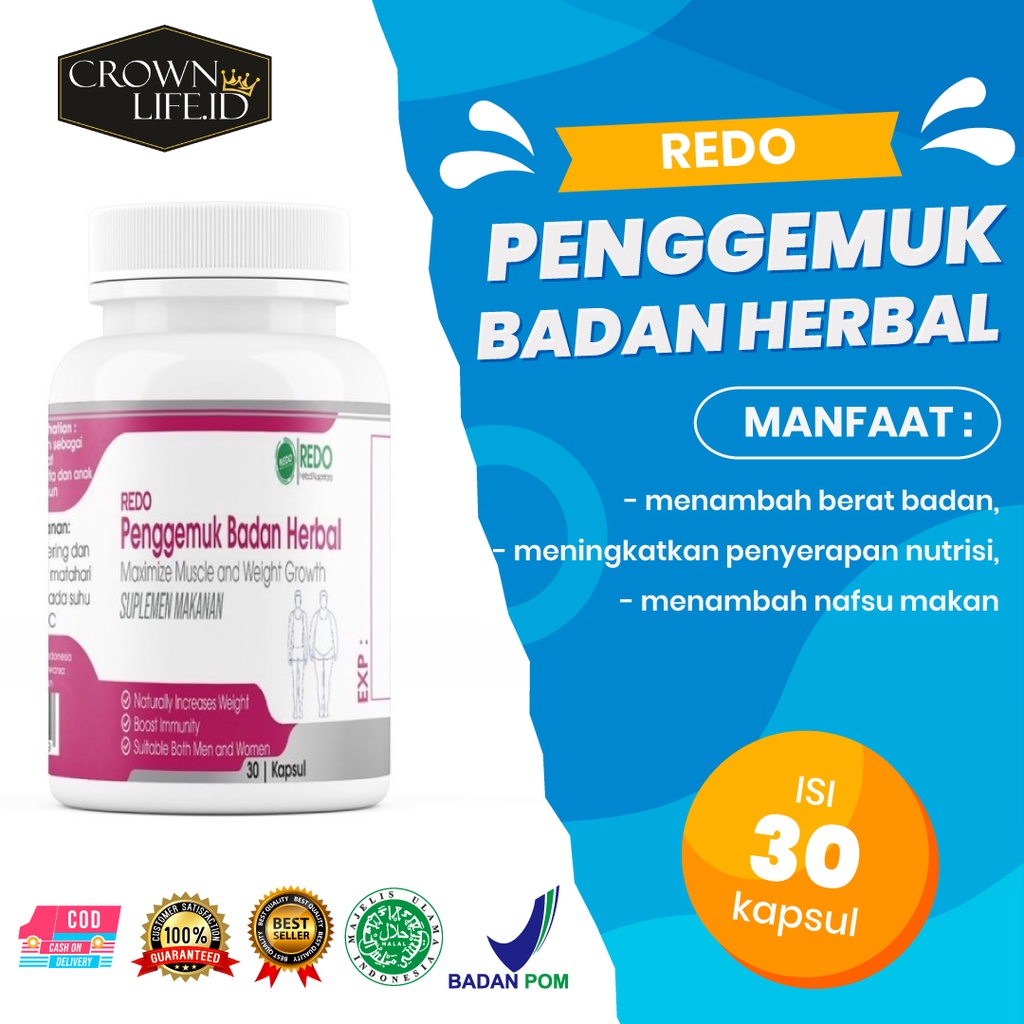 REDO PENGGEMUK BADAN - PENGGEMUK BADAN ANAK DAN DEWASA / PENGGEMUK BADAN ORIGINAL / SUPLEMEN PENAMBA