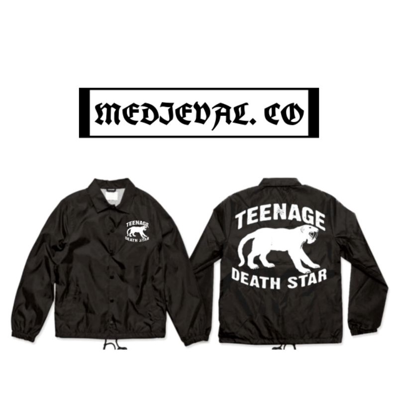 Coach jacket Teenage Death Star - Windbreaker Beginner Terror Loudsonic HITAM Pria Dewasa - Termurah