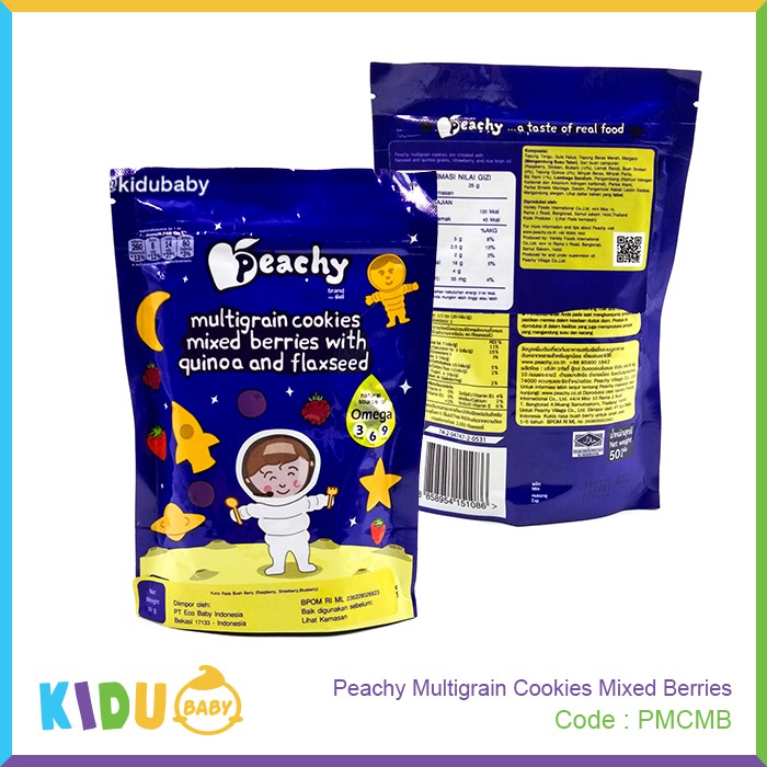Peachy Multigrain Cookies Snack Sehat Bayi Cemilan Sehat Bayi &amp; Anak Kidu Baby