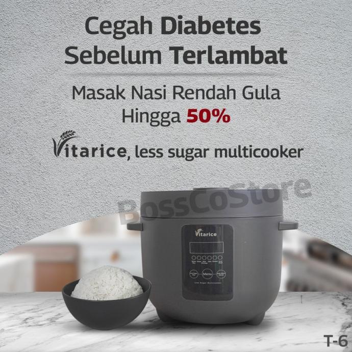 VITARICE Rice Cooker Low Carbo Type T6 Ukuran 1,5L Garansi Resmi