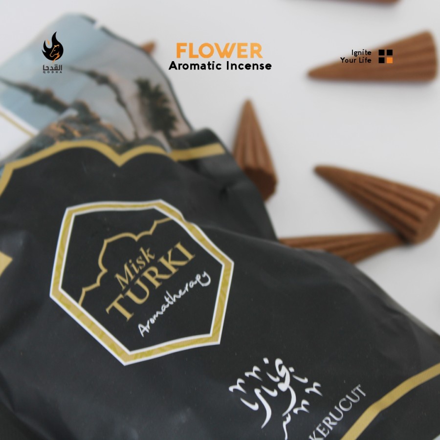 Bukhur Buhur Dupa Kerucut Aromaterapi Qodha isi 50 Pcs Aroma MISK TURKI