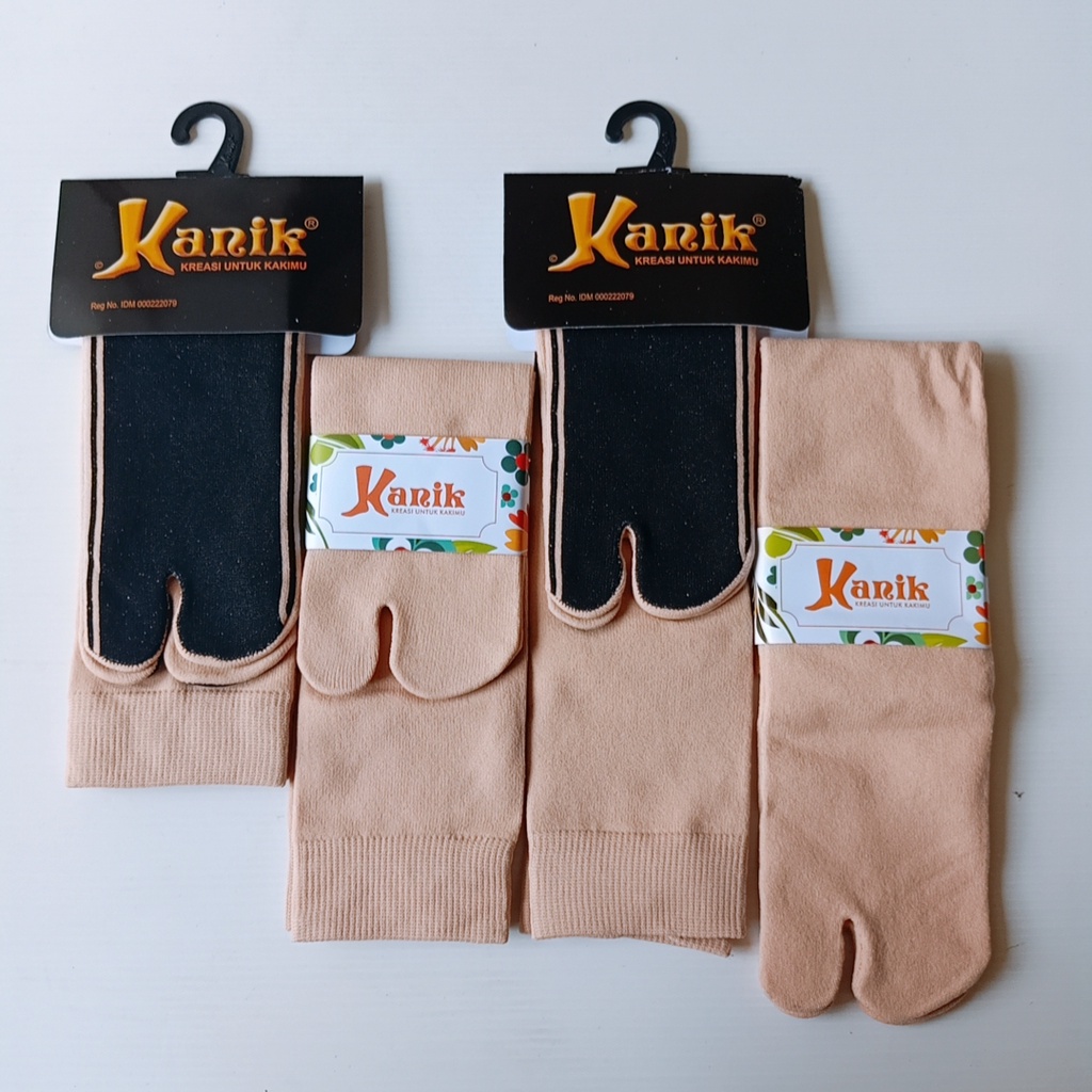 Kazarasock - Kaos Kaki Kanik Jempol Telapak Hitam Slimfit - Kaos Kaki Jempol Muslim Halal