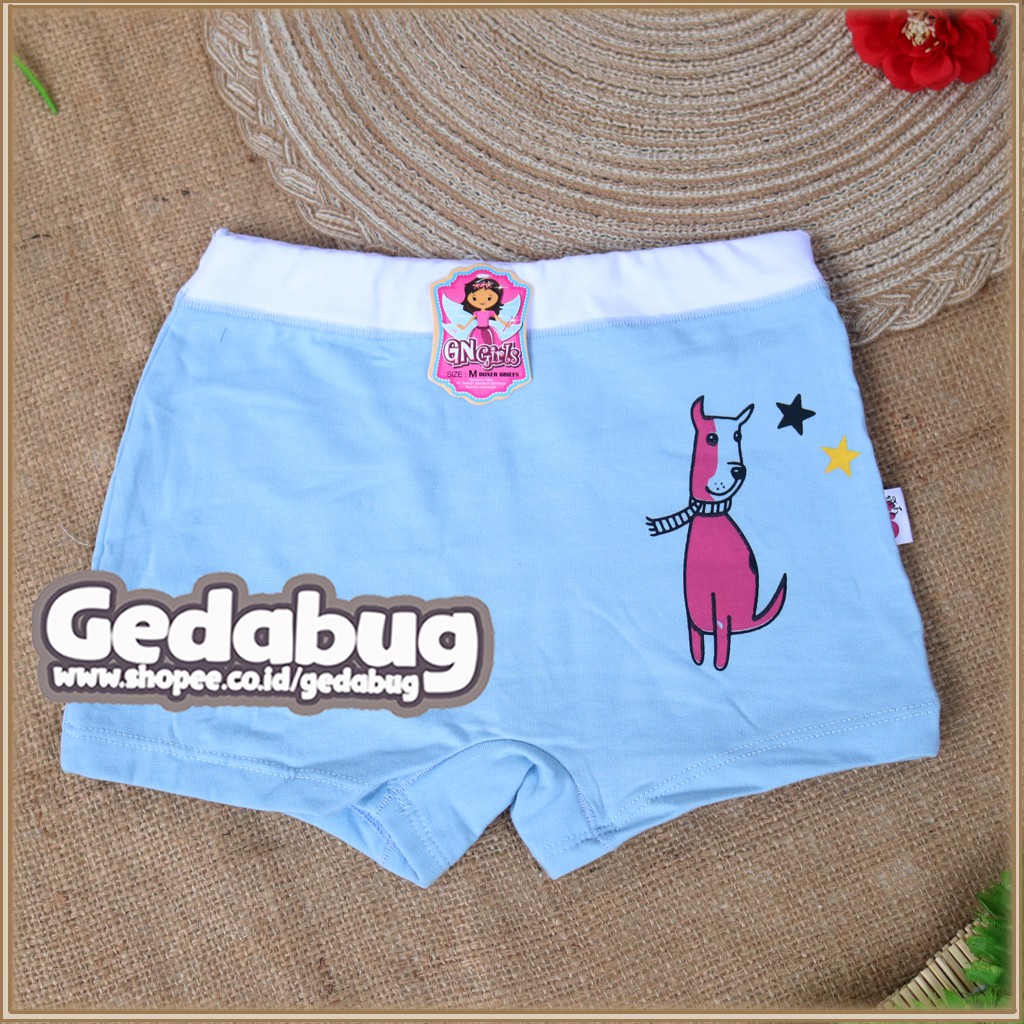 3pcs - Golden Nick 4001 Bintang - Cd Celana Dalam Boxer ANAK CEWEK PEREMPUAN