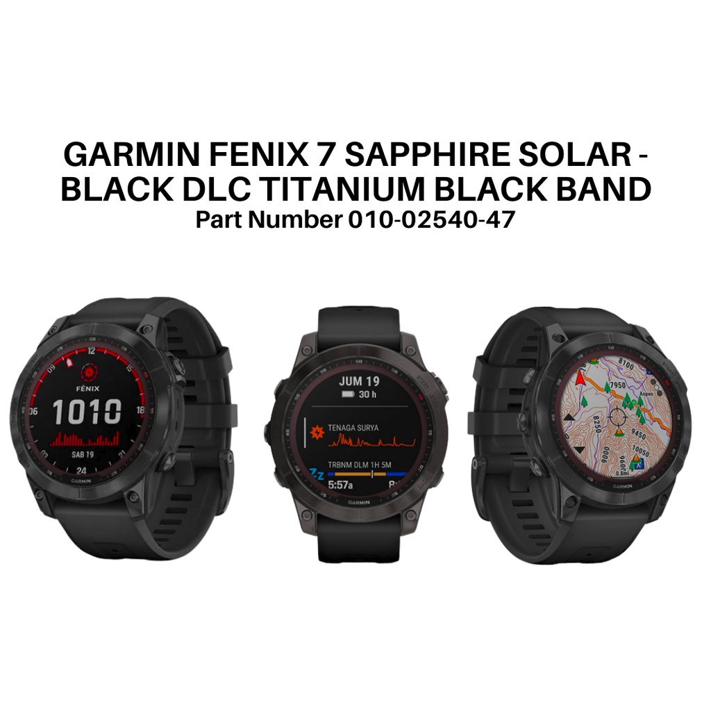 GARMIN SMARTWATCH FENIX 7 SAPPHIRE GPS WATCH NEW GARANSI RESMI TAM