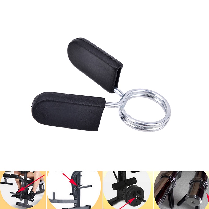 {LUCKID}1PCs 1&quot; Standard 25mm Spring Clamp Collar Clips For Weight Bar Dumbbells Gym