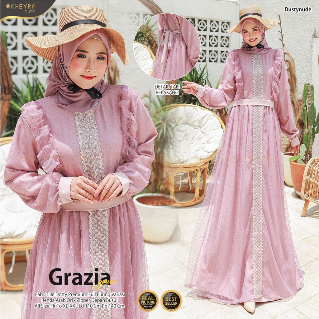 Baju Gamis Wanita Muslim Terbaru Model Brukat Lebaran 2022