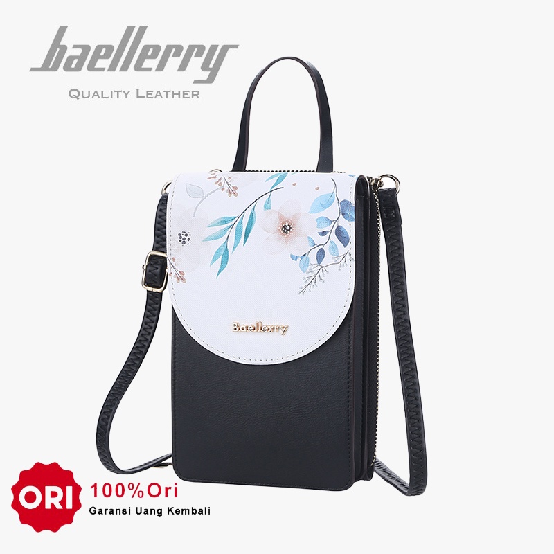 BAELLERRY N8621 Tas Selempang Wanita Tas Handphone Sling Bag PU Leather Premium WATCHKITE WKOS