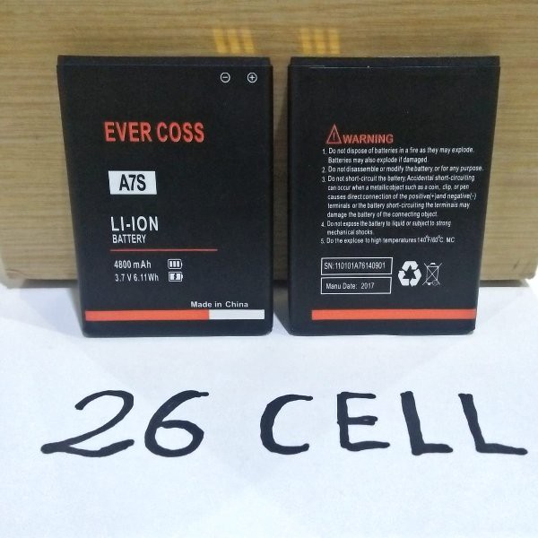 Batre batrei baterai evercoss A7S