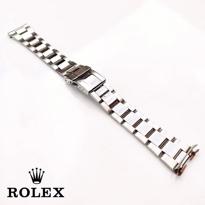 20mm Rolex Daytona Strap Watch Band Silver Tali Rolex Daytona