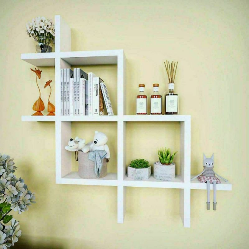 Rak Tv Minimalis Modern Meja Tv Warna Hitam Putih Murah Unik Terbaru GantungKayu Modern c
