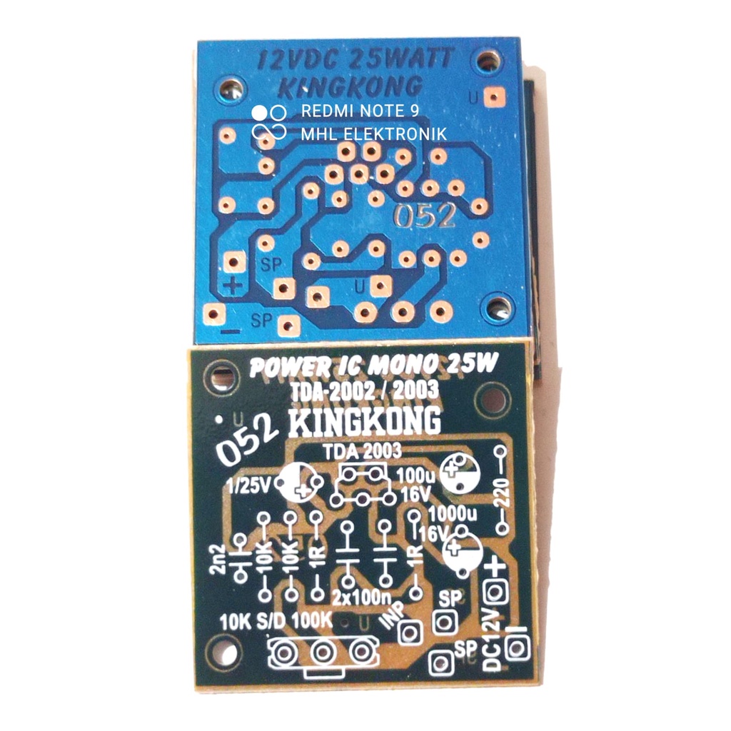 PCB Power Amplifier 25Watt IC TDA 2003 2004 Tipe 052