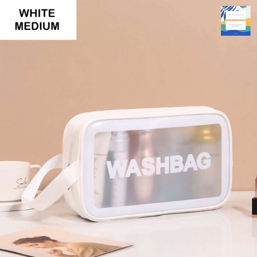 Tas Kosmetik Tas WASHBAG Travel Pouch Make Up Organizer Transparan Waterproof Portable WASHBAG Murah Bagus