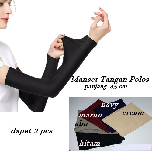 Handsock Manset Tangan Pria/Wanita Manset Lengan Panjang / Manset Olahraga / Manset Voli warna