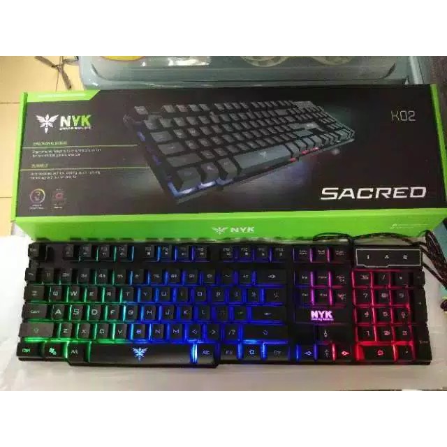 Keyboard Gaming Gamer NYK K-02 RGB LED Backlight Antighosting / Keyboard NYK KH02