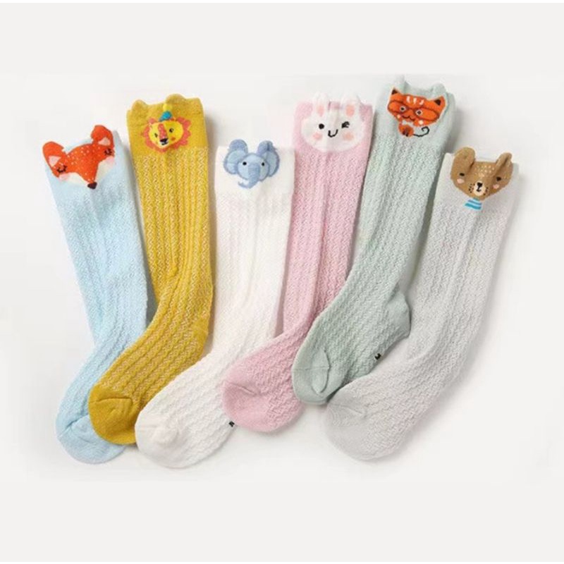 Kaos Kaki Bayi Perempuan Laki Laki Panjang Rajut Karakter