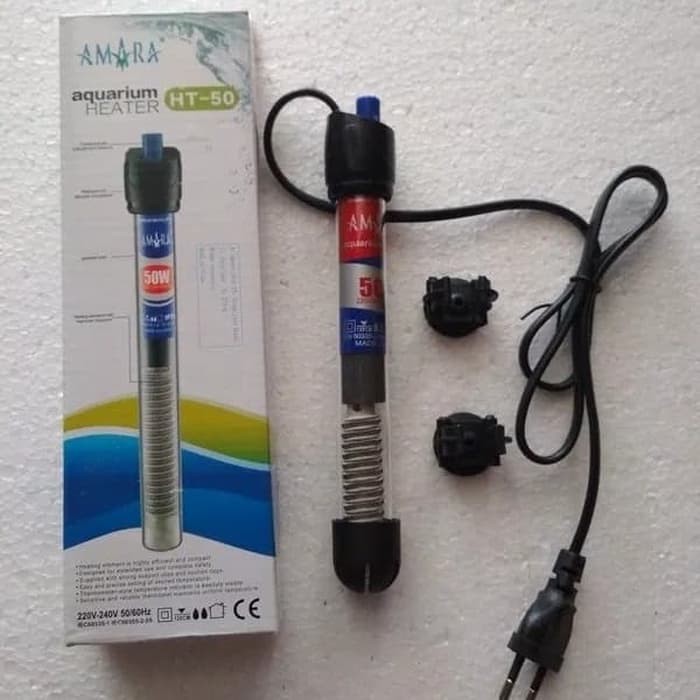 HEATER AMARA HT 50 WATT pengatur suhu Air Aquarium arwana/louhan