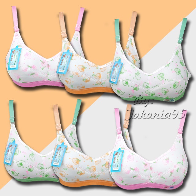 Sport Bra Remaja ABG - Bra Ukuran 32 34 36 38- Miniset BusaTipis Motif Printing