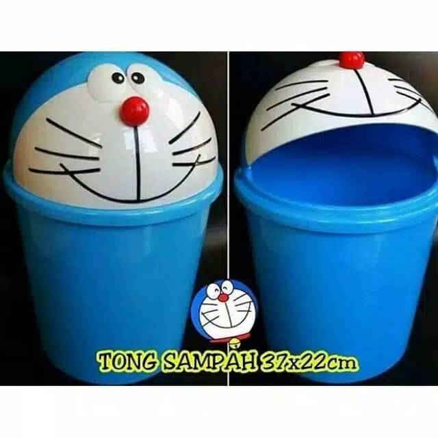 Tempat sampah / tong sampah jumbo besar karakter doraemon hello kitty