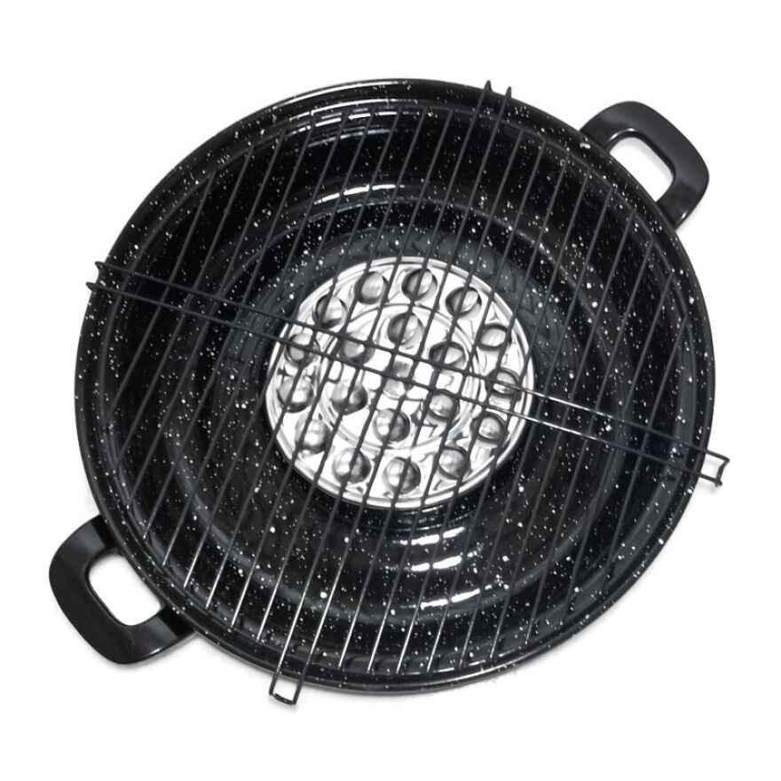 MASPION MAGIC ROASTER / PANGGANGAN ENAMEL 34cm